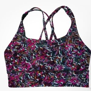 #47 Lululemon Energy Longline Bra Floral sz 6